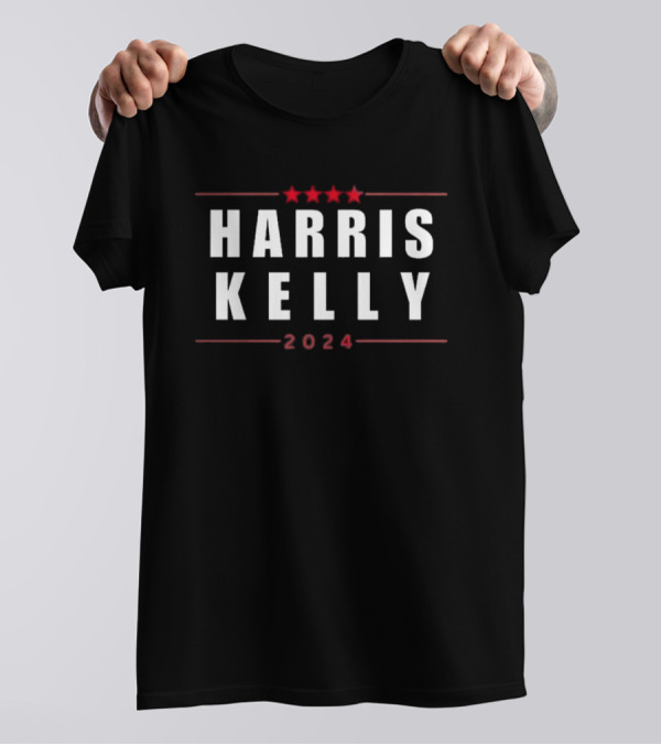 Harris Kelly 2024 Democrats Campaign Stars T-Shirt