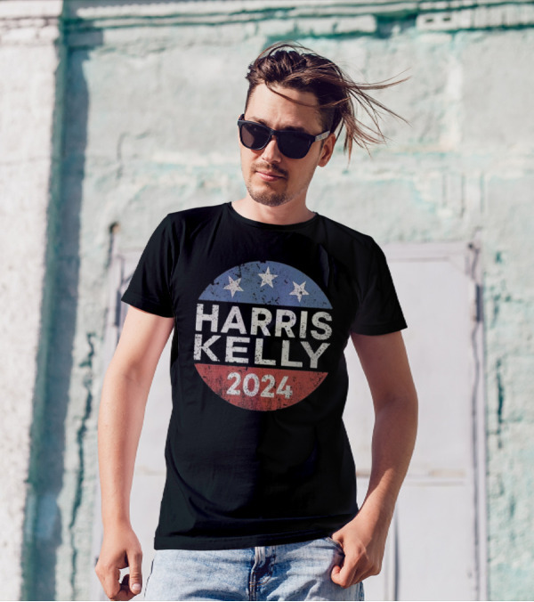 Harris Kelly 2024 Campaign Stars Circle T-Shirt