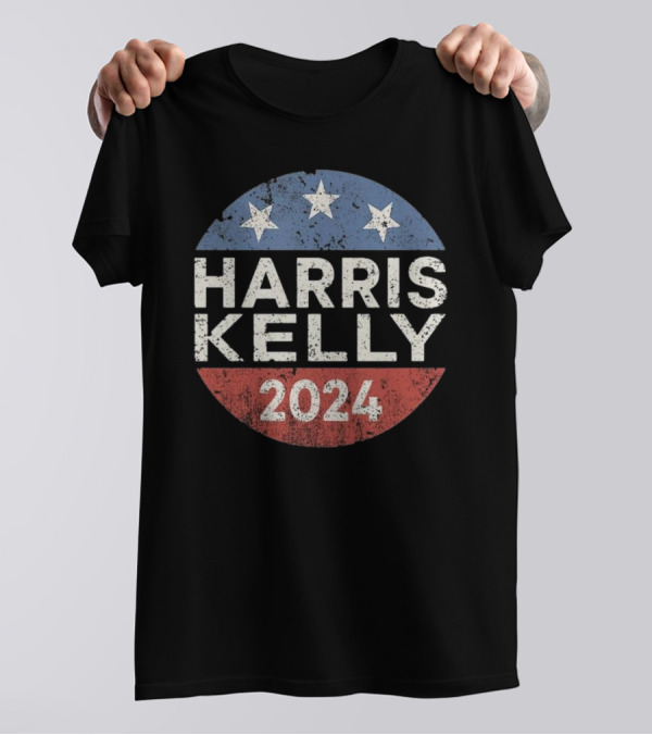 Harris Kelly 2024 Campaign Stars Circle T-Shirt