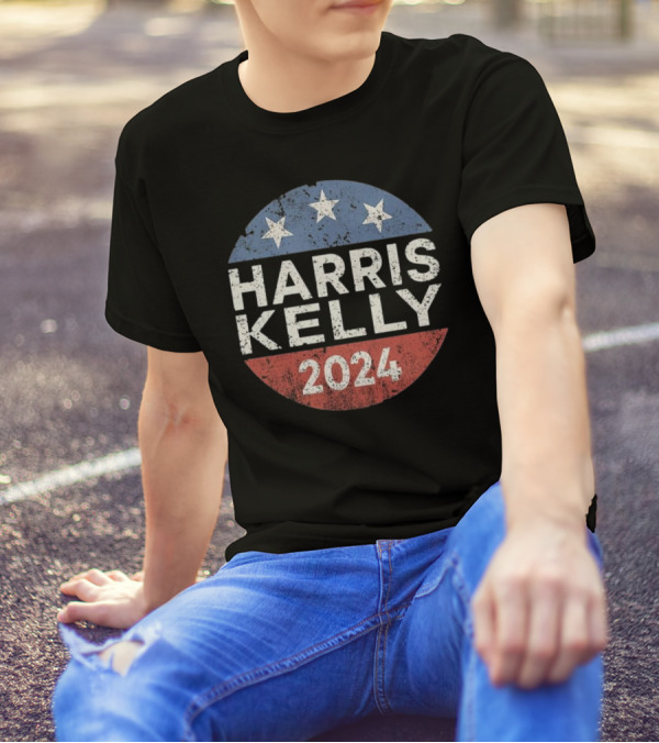 Harris Kelly 2024 Campaign Stars Circle T-Shirt