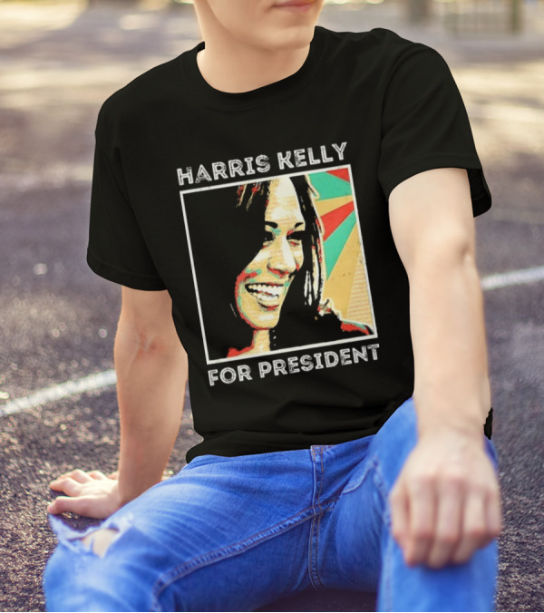 Harris Kelly For President 2024 Retro Pop T-Shirt