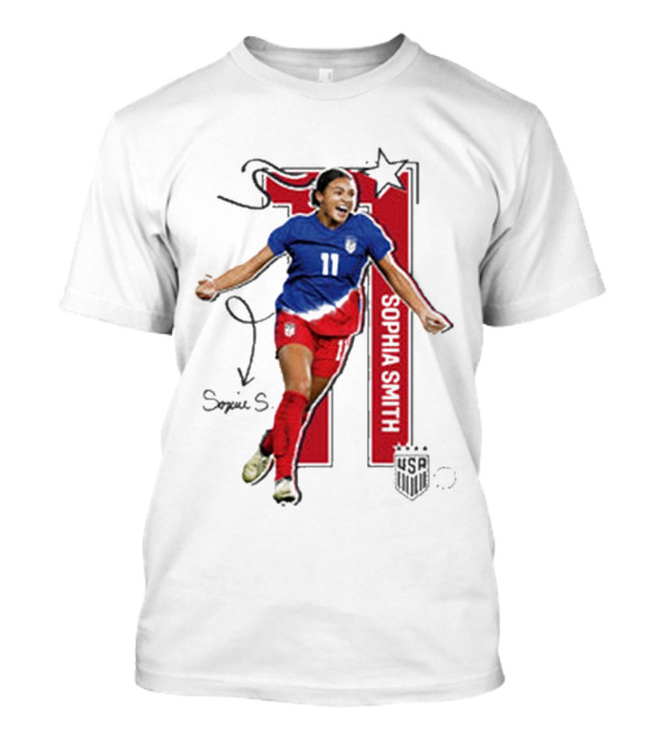 Sophia Smith USWNT 11 Signature T-Shirt
