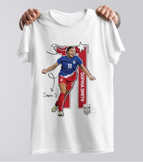 Sophia Smith USWNT 11 Signature T-Shirt
