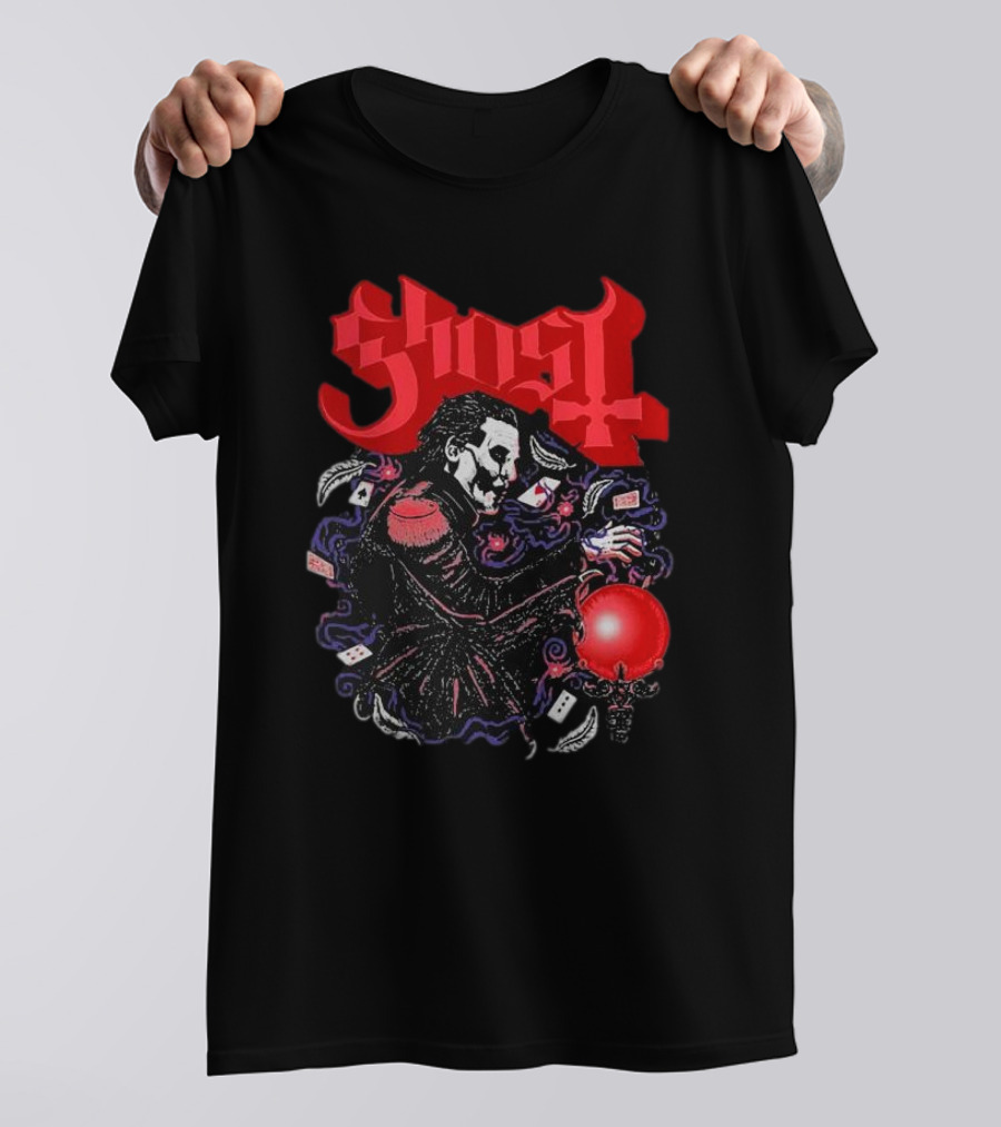 Ghost Papa Cards Club Franchise T-Shirt