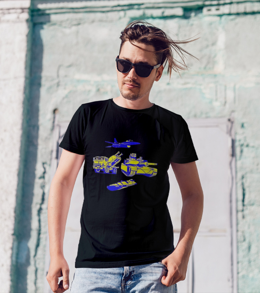 Holden Caulfield Peace Through Superior Firepower Military Vehicles Doge Dog T-Shirt