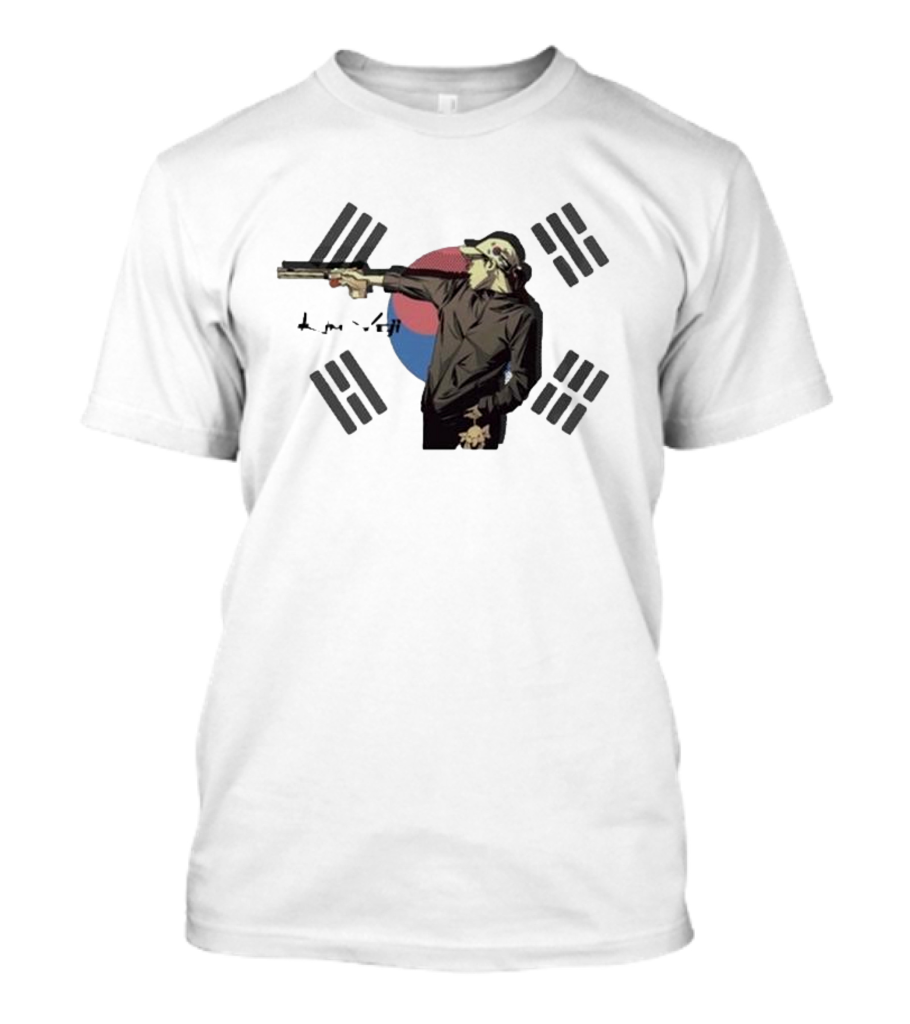 Viral Olympic Shooters Kim Yeji South Korean Flag Shooter T-Shirt