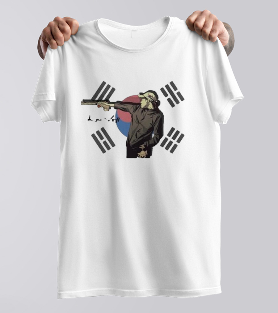 Viral Olympic Shooters Kim Yeji South Korean Flag Shooter T-Shirt