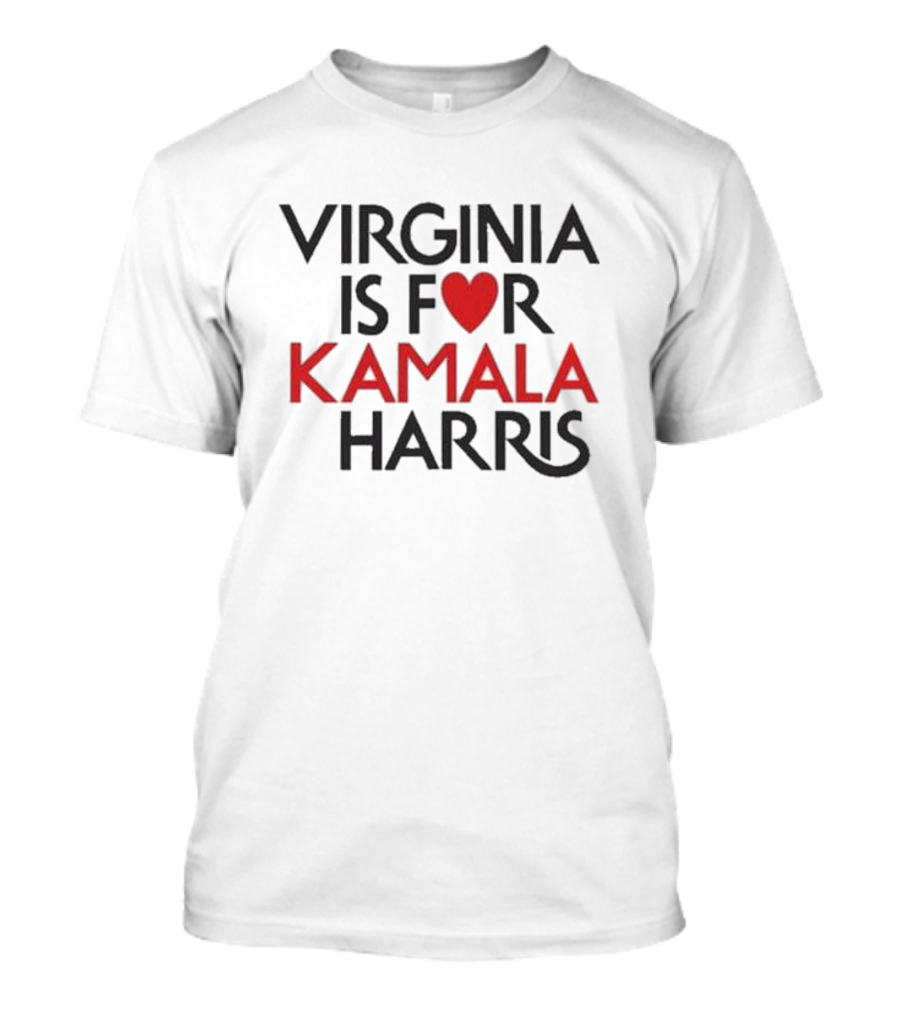 Virginia Is For Kamala Harris Heart Symbol Harris For President Lovers T-Shirt