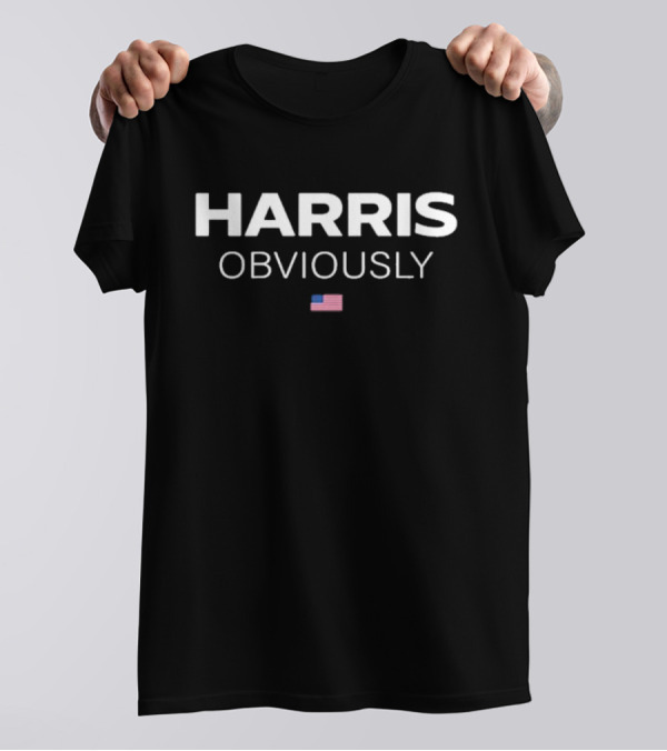Kamala Harris Obviously USA Flag T-Shirt