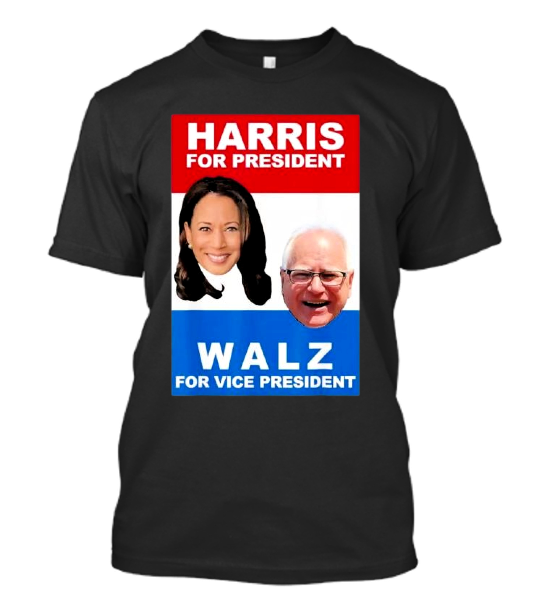 Harris For President Walz For Vice President Kamala Harris Tim Walz 2024 Elections T-Shirt