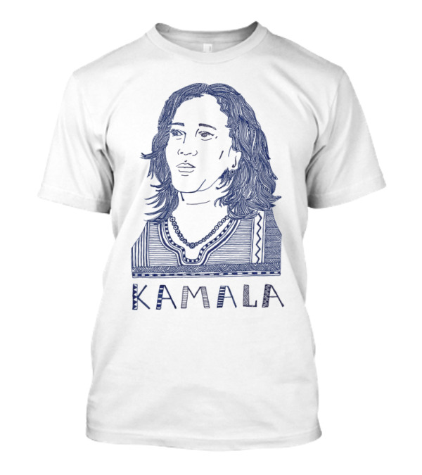 Kamala Harris Portrait By Timothy Hull Two-Sided T-Shirt