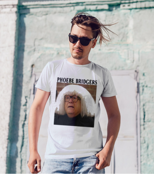 Phoebe Bridgers Meme Parody Featuring Iconic Character With Wig And Glasses T-Shirt