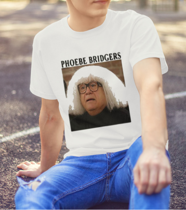 Phoebe Bridgers Meme Parody Featuring Iconic Character With Wig And Glasses T-Shirt
