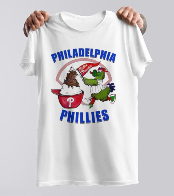 Philadelphia Phillies Phanatic Ice Cream Ring The Bell T-Shirt