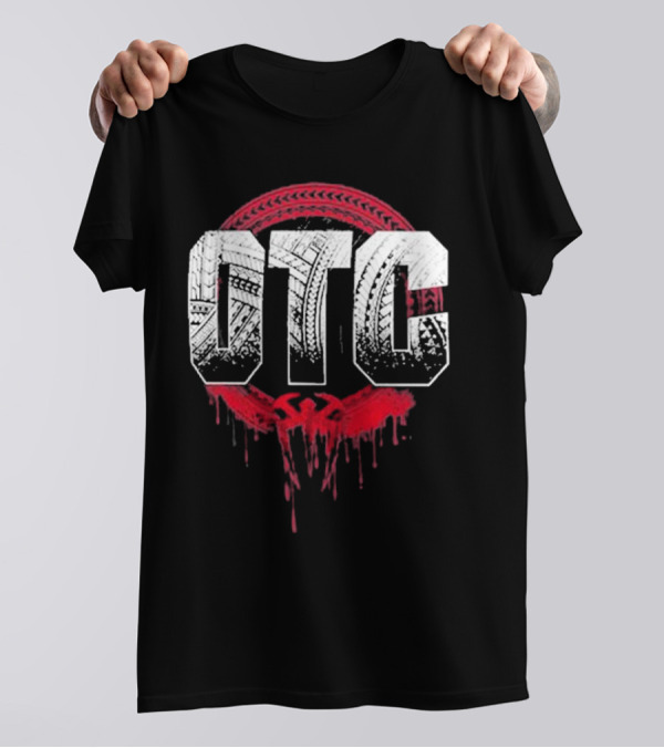 Roman Reigns Tribal Otc Tire Track T-Shirt