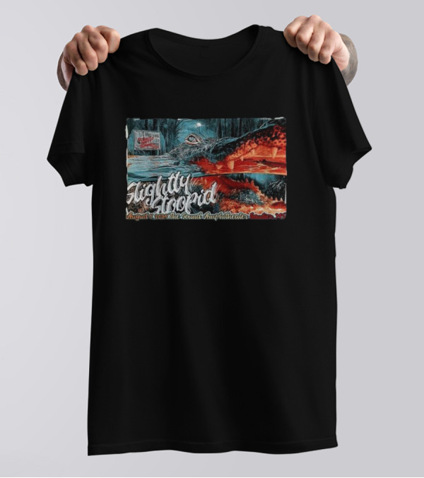 Slightly Stoopid Live August 4 2024 The Sound Amphitheater Gautier MS Alligator T-Shirt