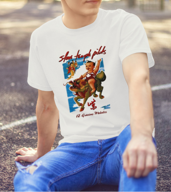 Stone Temple Pilots 12 Gracious Melodies Baby Riding Dragon T-Shirt