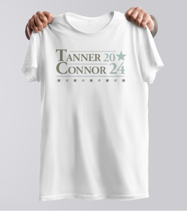 Tanner Connor 2024 Make America Smile Again Stars T-Shirt