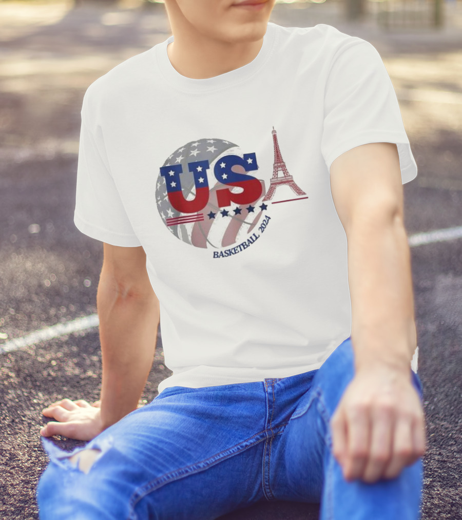 USA Basketball 2024 Paris Sport Games T-Shirt