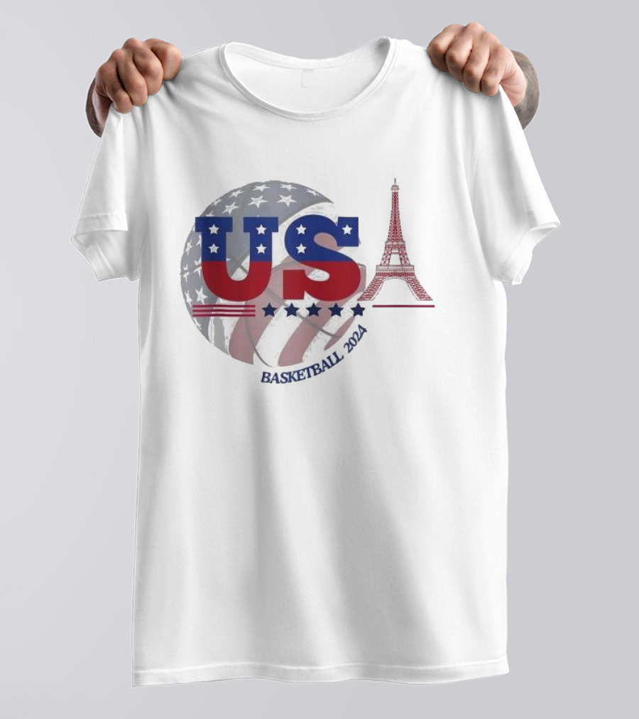 Team USA 2024 Paris Basketball USA Basketball T-Shirt