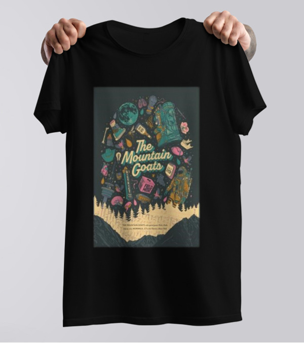 The Mountain Goats Norwalk CT July 29 2024 Event Poster Camping T-Shirt