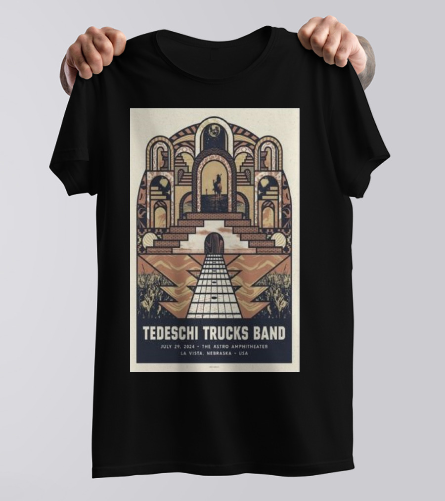 Tedeschi Trucks Band Concert At The Astro Amphitheater La Vista NE July 29 2024 USA T-Shirt