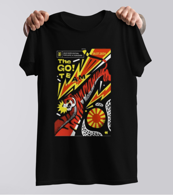 The Go Team Live At Deer Shed Festival Topcliffe Yorkshire July 28 T-Shirt