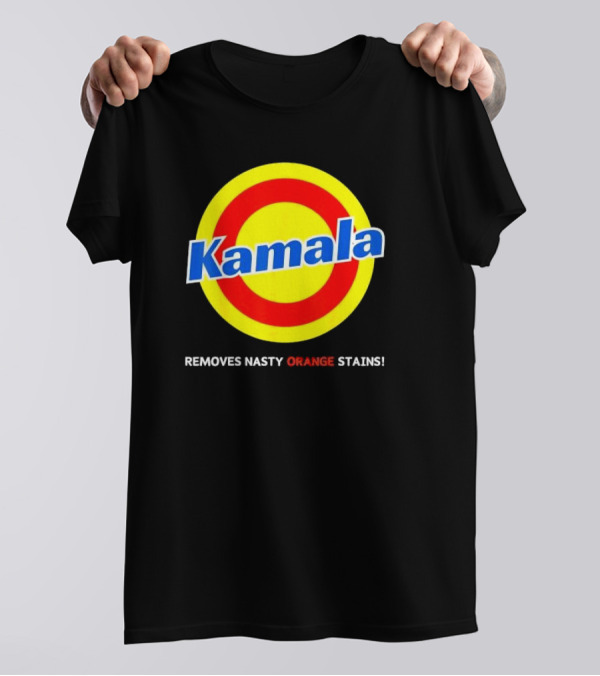 Kamala Removes Nasty Orange Stains Vote For Blue T-Shirt