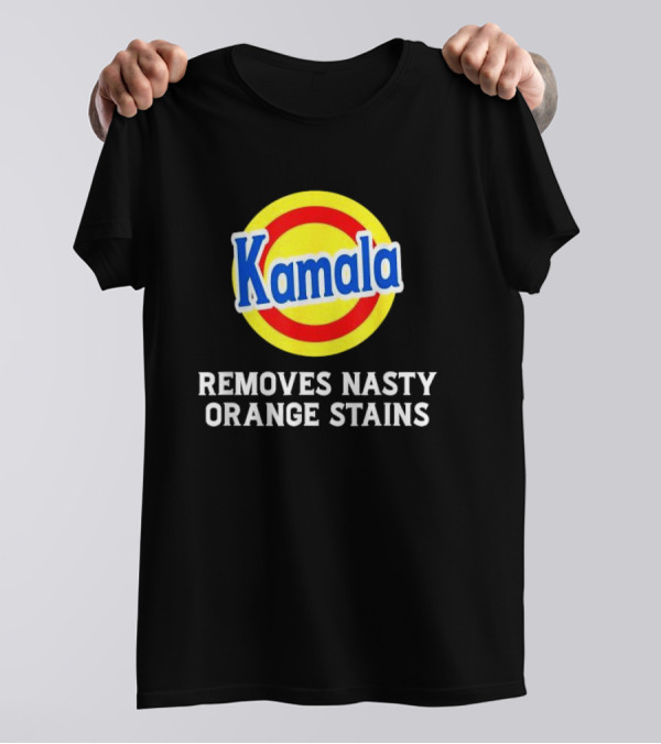 Kamala Removes Nasty Orange Stains Detergent T-Shirt