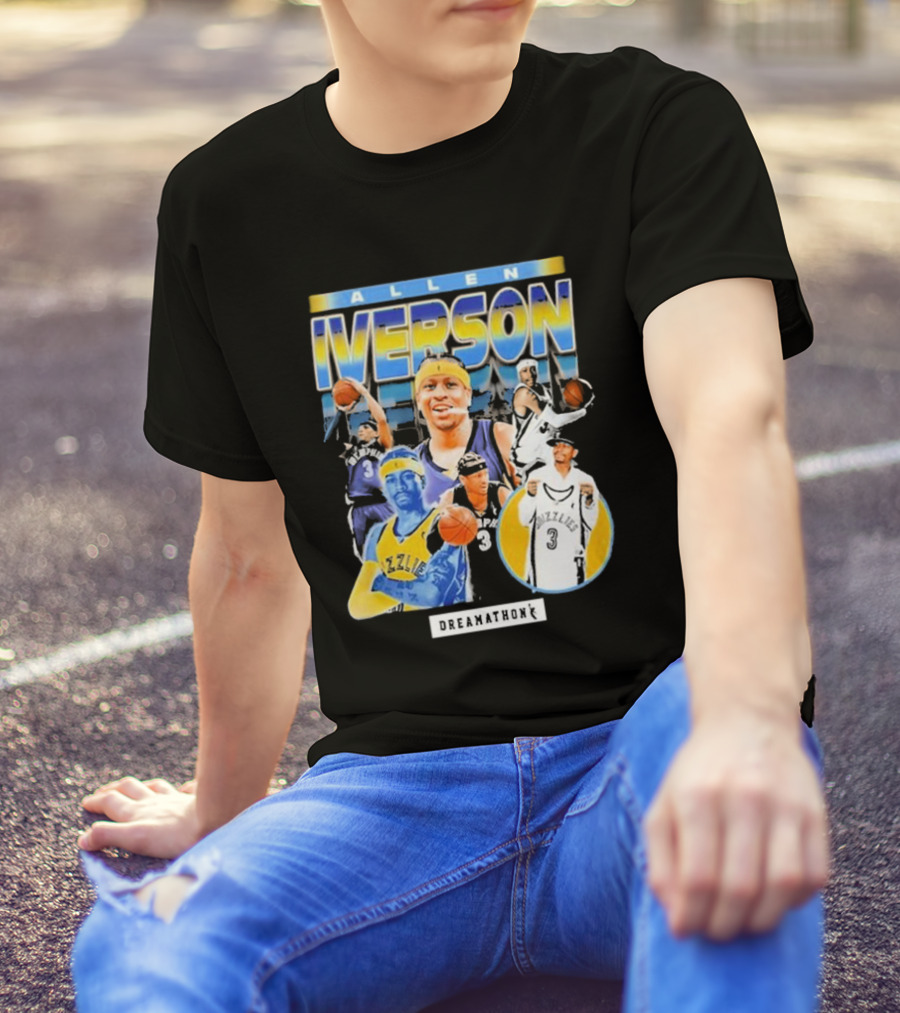 Allen Iverson Dreamathon Memphis Grizzlies Basketball T-Shirt