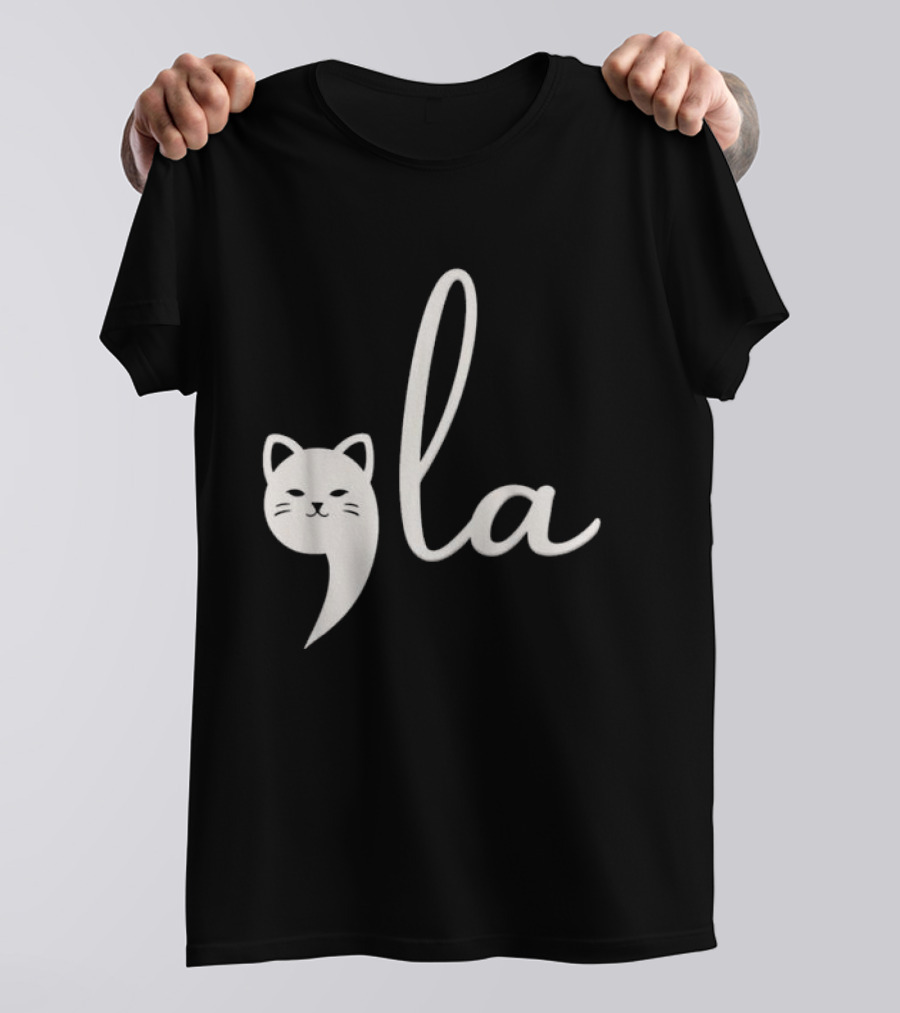 Kamala Harris Comma-La Cat Ladies With Cat Face Comma T-Shirt
