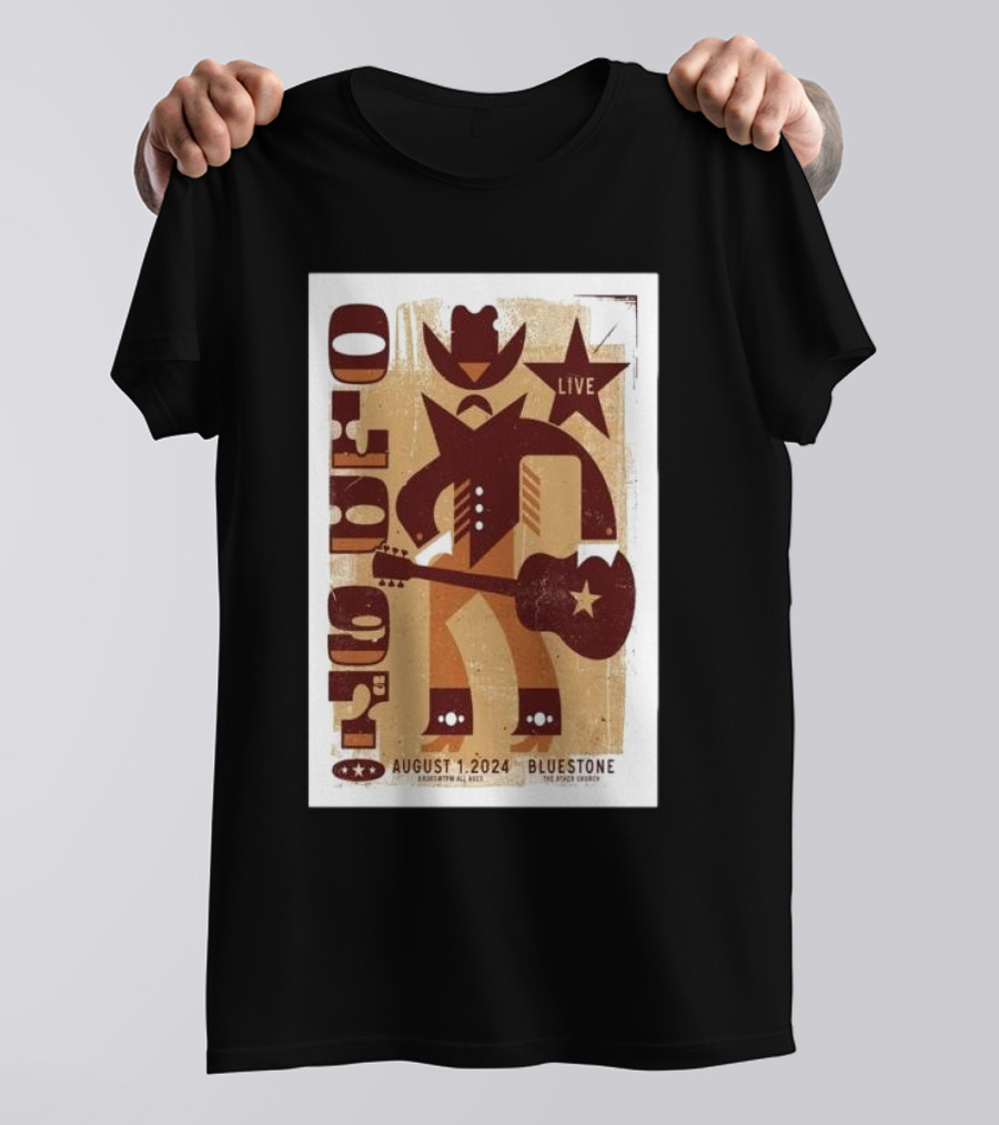Old 97’s Live August 1 2024 The Bluestone Columbus Concert Cowboy Guitar Star T-Shirt
