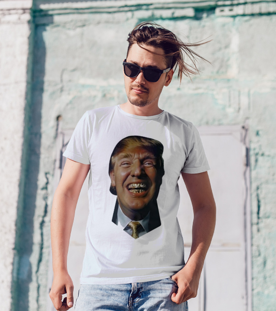Trump Grill Teeth Grin Face Concept T-Shirt