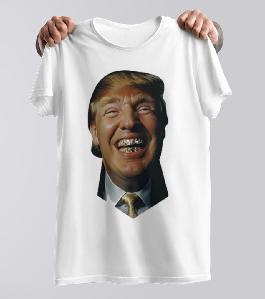 Trump Grill Teeth Grin Face Concept T-Shirt