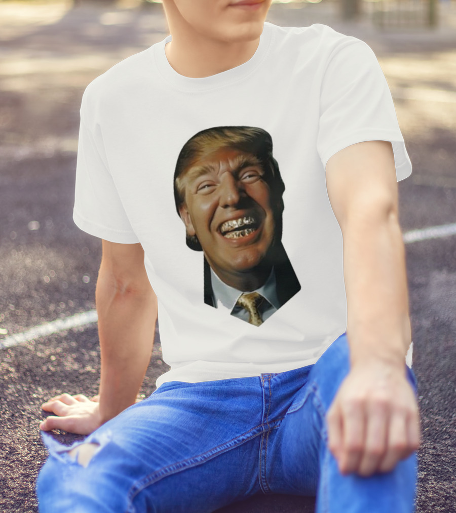 Trump Grill Teeth Grin Face Concept T-Shirt
