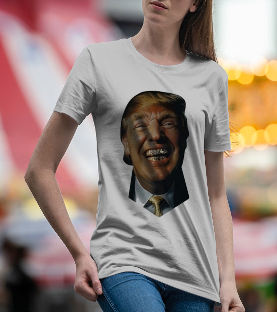 Trump Grill Teeth Grin Face Concept T-Shirt