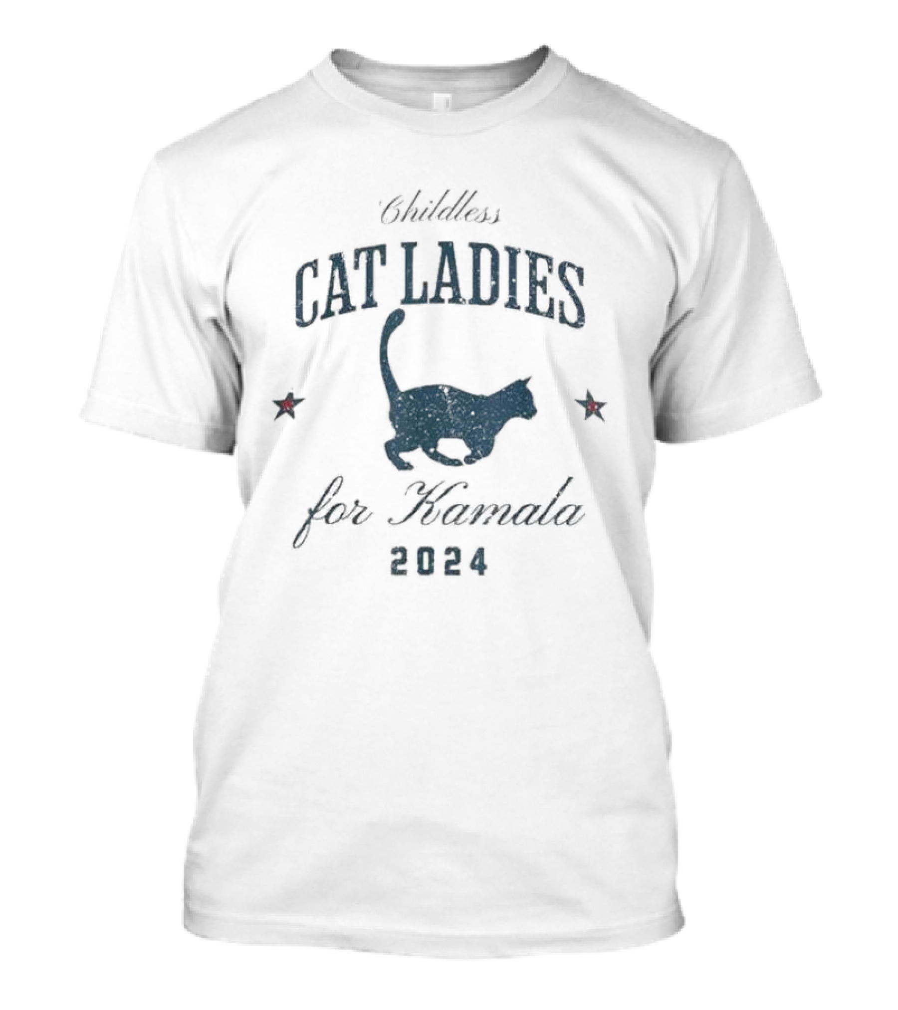 Childless Cat Ladies For Kamala 2024 Harris 47 Election T-Shirt