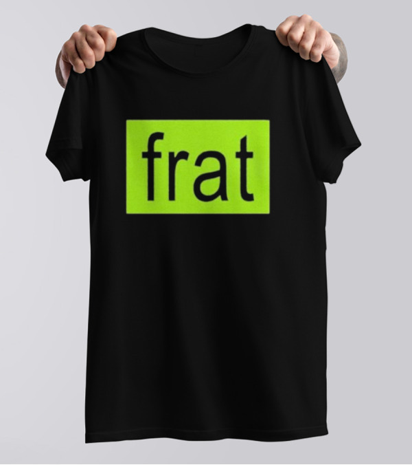 Frat Green Rectangle Bold Text Simple T-Shirt