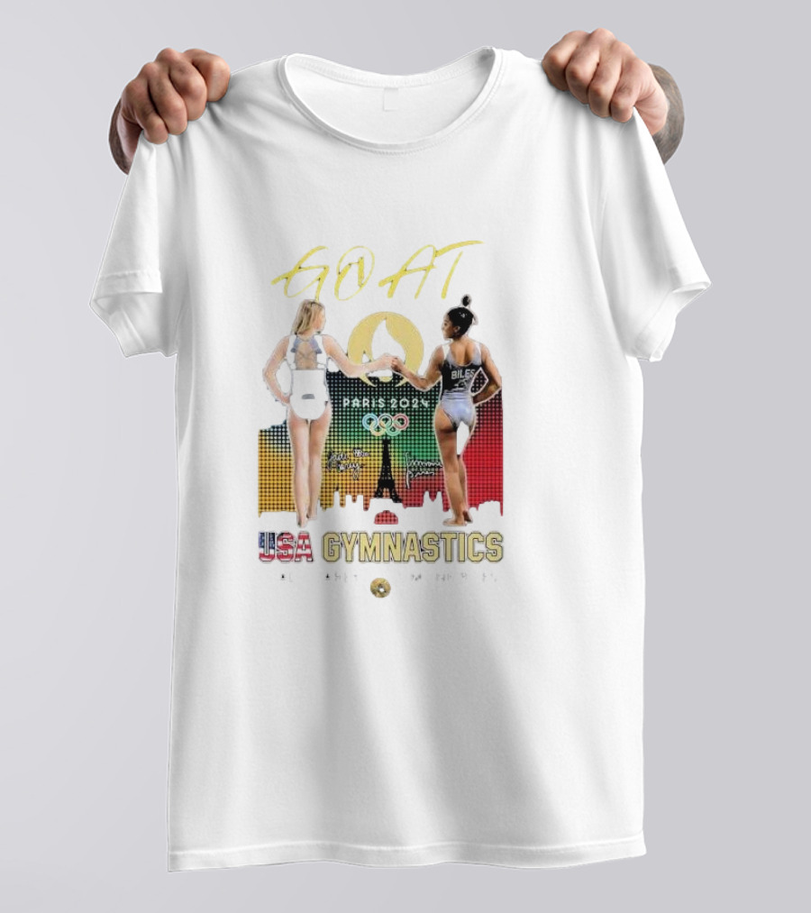 GOAT Paris 2024 USA Gymnastics Carey Biles Olympic Legends T-Shirt