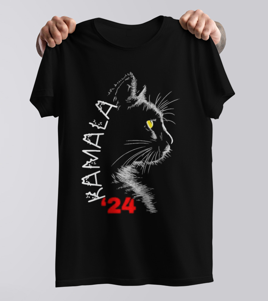 Kamala Cat 2024 President Cat Ladies Support T-Shirt