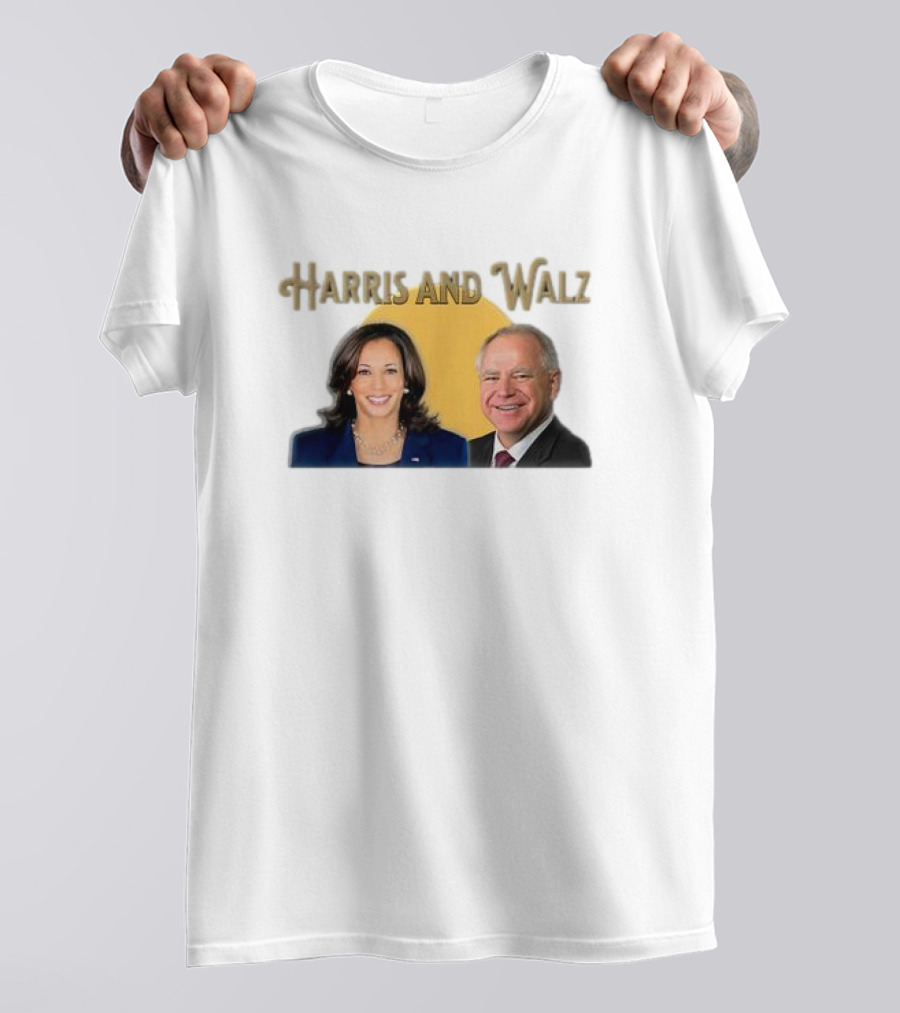 Harris And Walz 2024 Kamala And Tim President Freedom Hope Unity T-Shirt