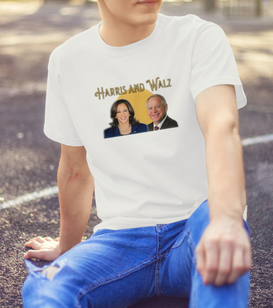 Harris And Walz 2024 Kamala And Tim President Freedom Hope Unity T-Shirt