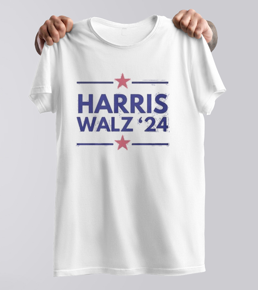 Harris Walz ’24 Election Campaign Stars T-Shirt