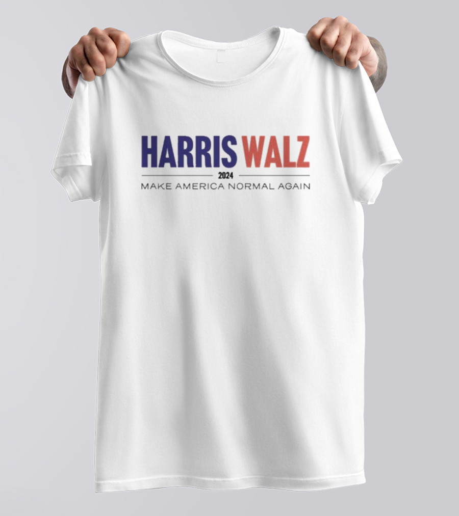 Harris Walz 2024 Make America Normal Again T-Shirt