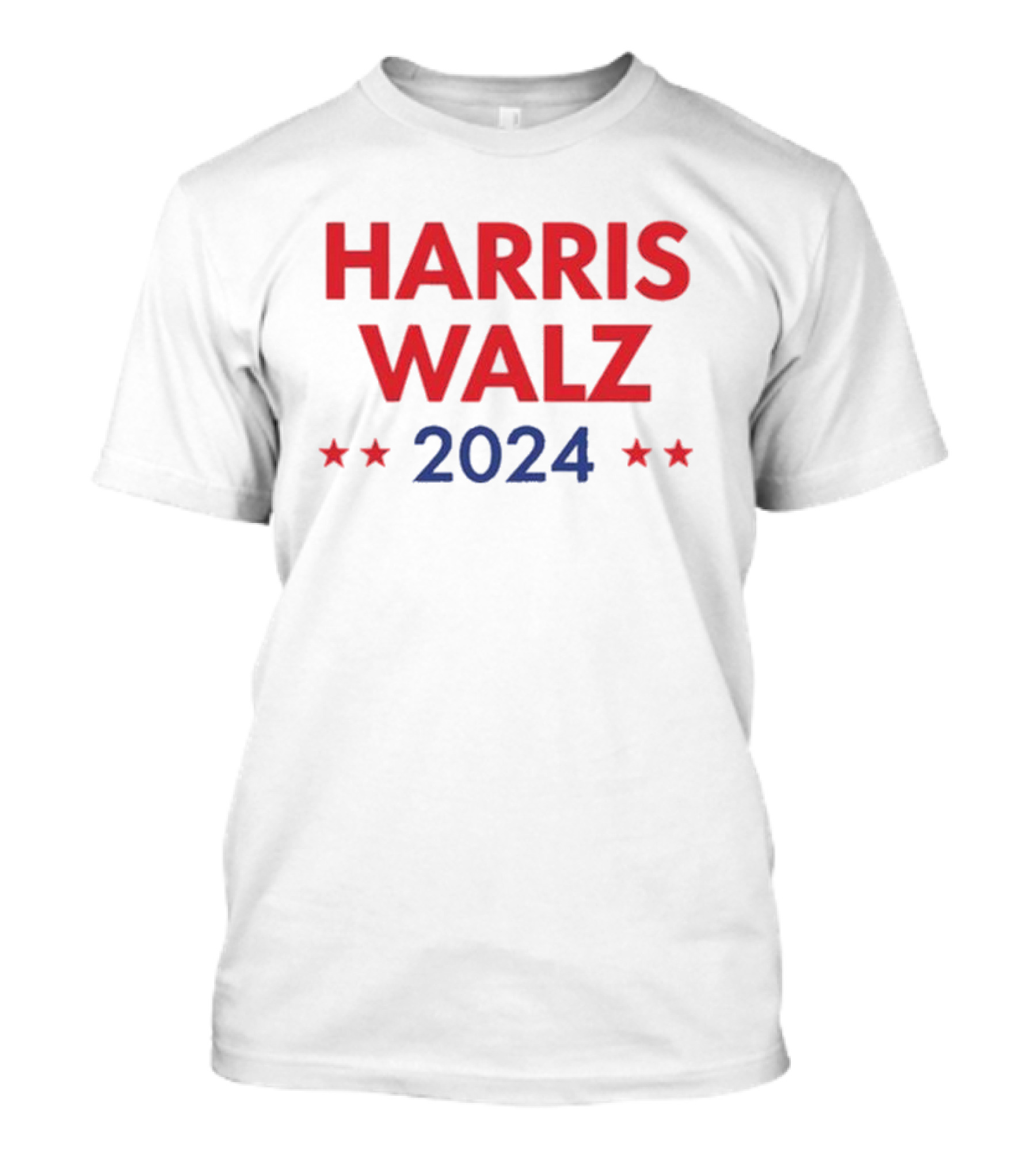 Harris Walz 2024 Red Blue Stars T-Shirt