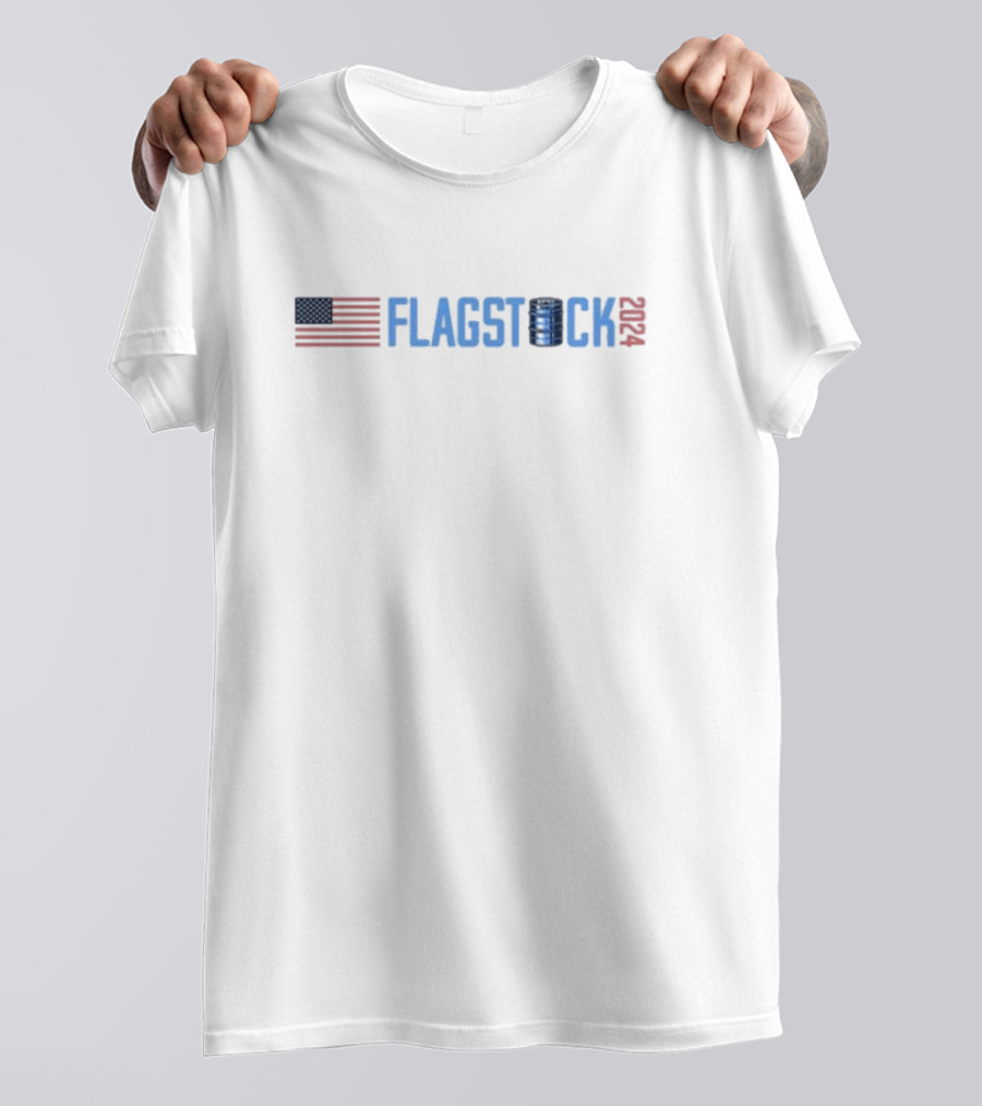 John Rich Flagstock 2024 American Flag Tower T-Shirt