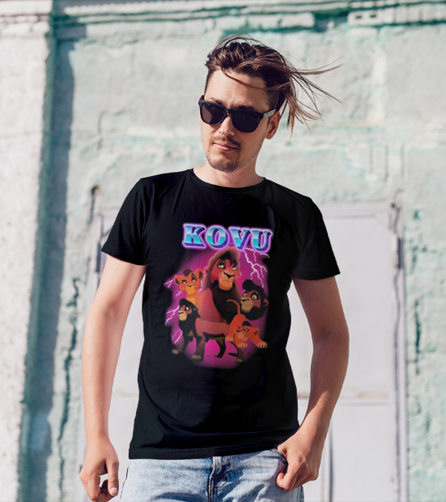 Kovu Lion King 2 Characters Purple Lightning Scene T-Shirt