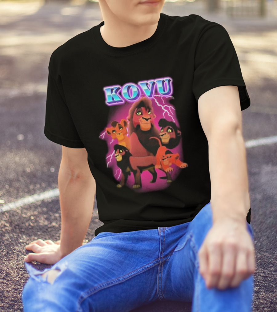 Kovu Lion King 2 Characters Purple Lightning Scene T-Shirt