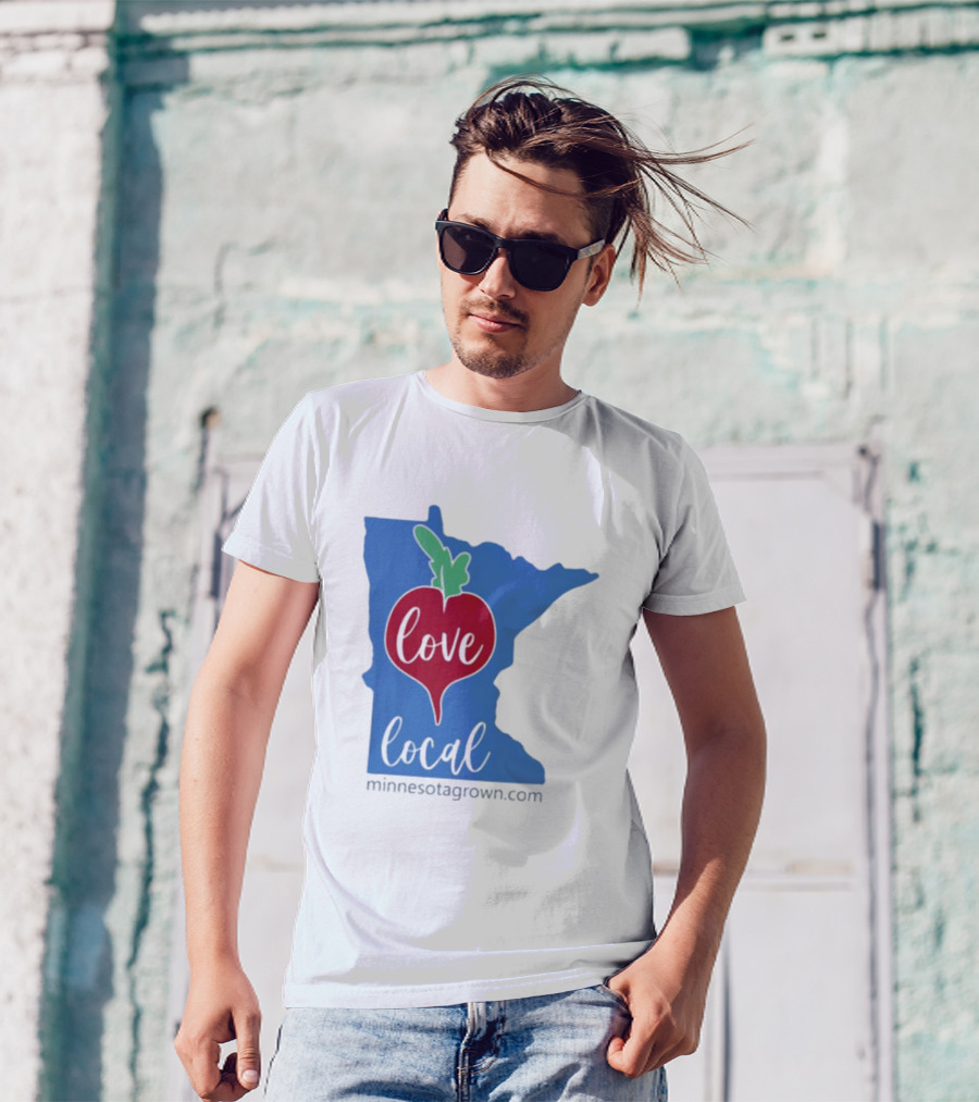Love Local Minnesota Beetroot Minnesotagrown.com T-Shirt