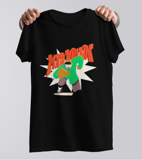 Madvillain MF Doom Cartoon Style Retro Villain Action T-Shirt